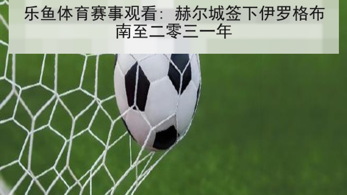 乐鱼体育赛事观看: 赫尔城签下伊罗格布南至二零三一年